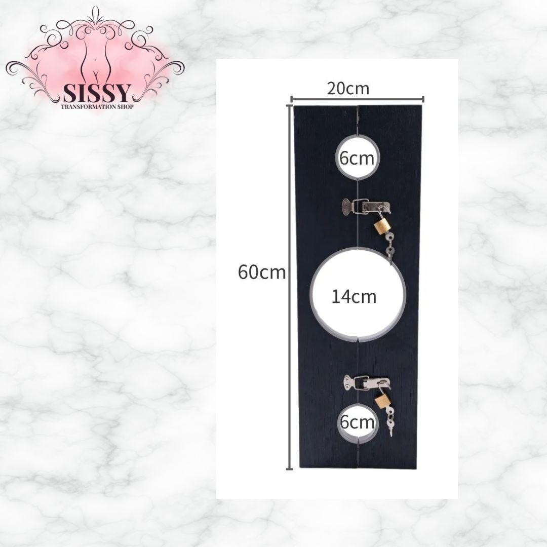 Pilori de bondage en bois