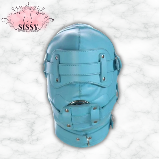 Masque Intégral Gimp verrouillable en cuir PU