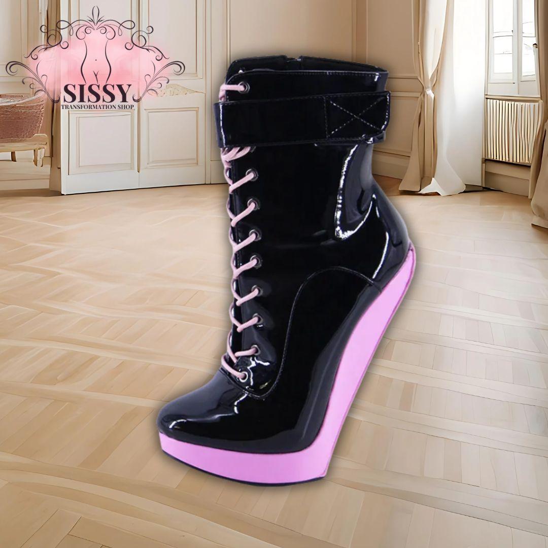 Wonderheel New Extreme High Heel 18cm with 3cm Platform Wedge Ankle boots Multi-color Nightclub Sexy Girls Buckles Straps Boots