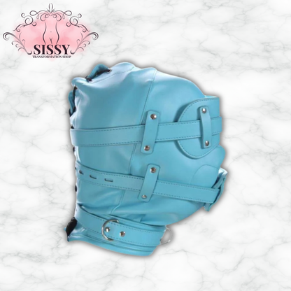 Masque Intégral Gimp verrouillable en cuir PU