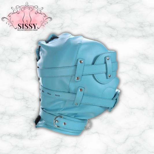 Masque Intégral Gimp verrouillable en cuir PU