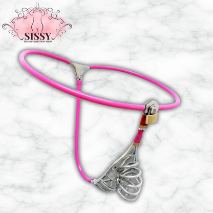 Ceinture de chasteté homme acier inoxydable – Cage pénienne intégrée