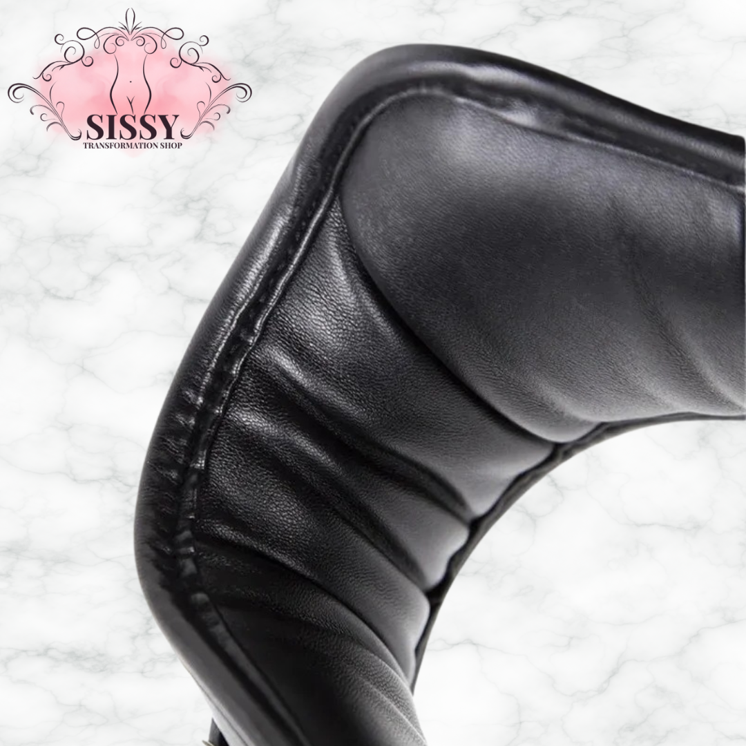 Collier Esclave Corset – Cuir PU Noir Ajustable