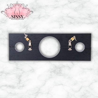 Pilori de bondage en bois