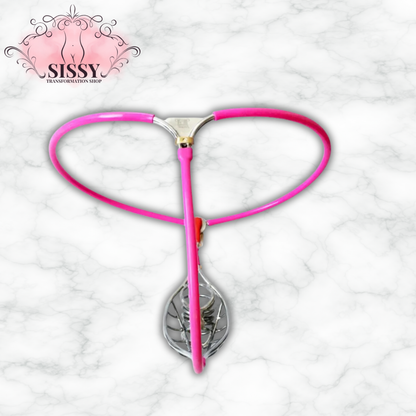 Ceinture de chasteté homme acier inoxydable – Cage pénienne intégrée