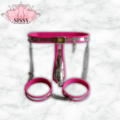 Ceinture de chasteté avec chaînes cuisses & clochettes