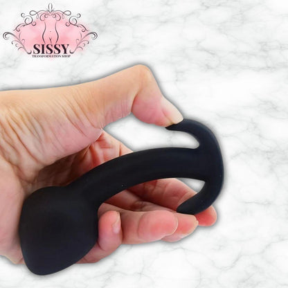 Plugs anaux en silicone, détail de la texture souple