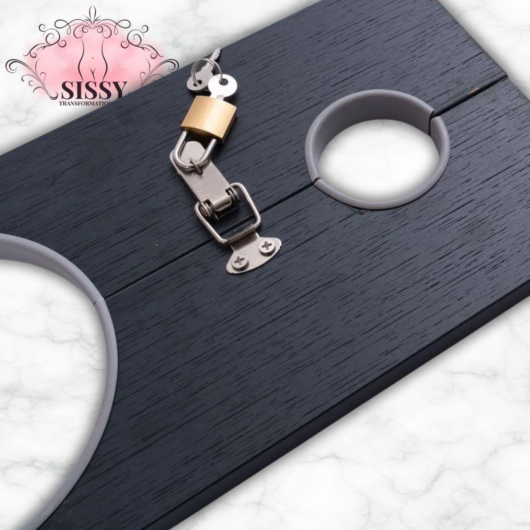 Pilori de bondage en bois