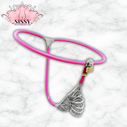 Ceinture de chasteté homme acier inoxydable – Cage pénienne intégrée