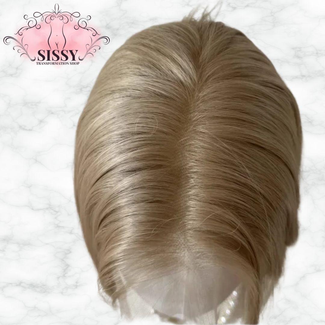 Ashely Platinum Blonde Wig 26inch 13x4 Lace Front Wig Long Straight Synthetic Lace Wigs High temperature Fibers for Cosplay