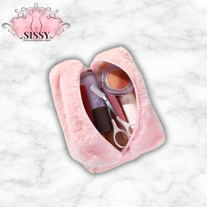 Trousse de maquillage en peluche | Univers Maquillage & Beauté