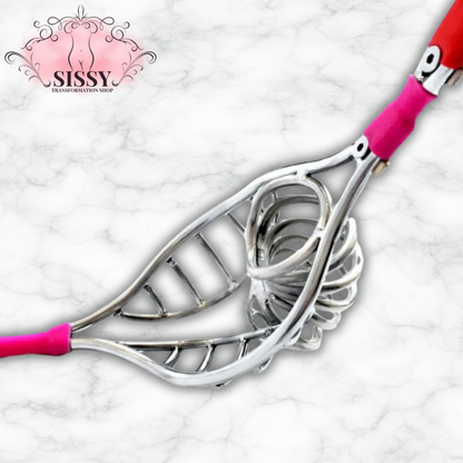 Ceinture de chasteté homme acier inoxydable – Cage pénienne intégrée