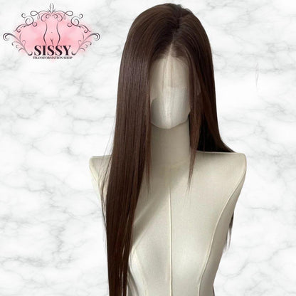 Black Wig 26inch 13x4 Lace Front Wig for Women Lolita Synthetic Wigs Black Hair for Daily Use Cosplay Party Heat-resistant Fiber