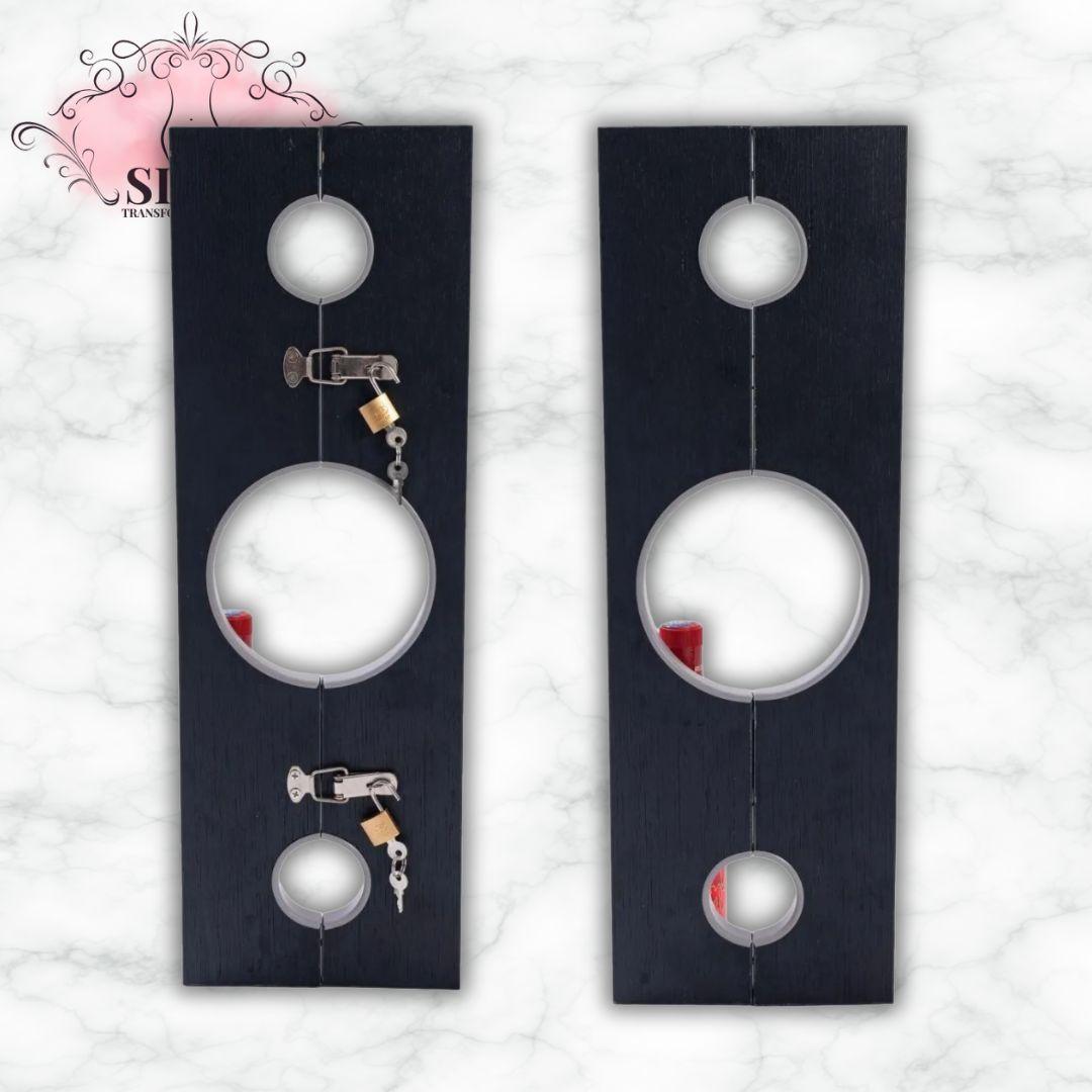 Pilori de bondage en bois