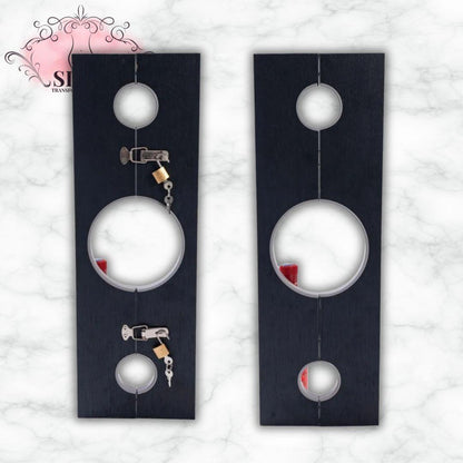 Pilori de bondage en bois