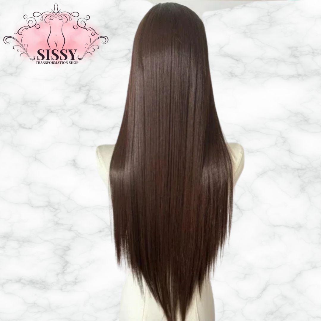 Black Wig 26inch 13x4 Lace Front Wig for Women Lolita Synthetic Wigs Black Hair for Daily Use Cosplay Party Heat-resistant Fiber