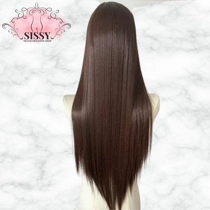 Black Wig 26inch 13x4 Lace Front Wig for Women Lolita Synthetic Wigs Black Hair for Daily Use Cosplay Party Heat-resistant Fiber