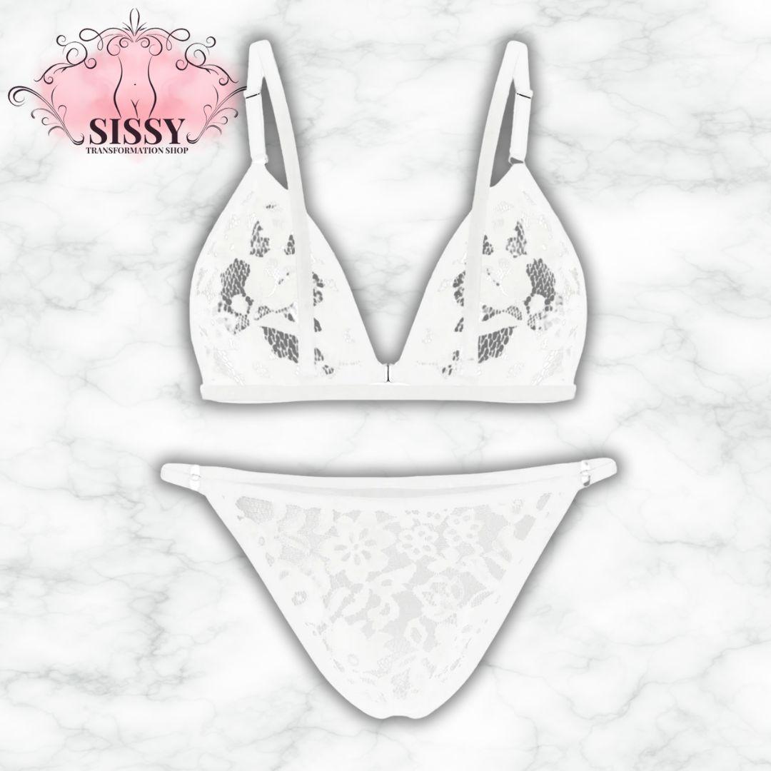 Men's Sexy Bra Underwear Sets Men Seat Belt Lace Lingerie BDSM Chest Strap Sex Lingerie Sissy Outfit Crop Top Men Gay