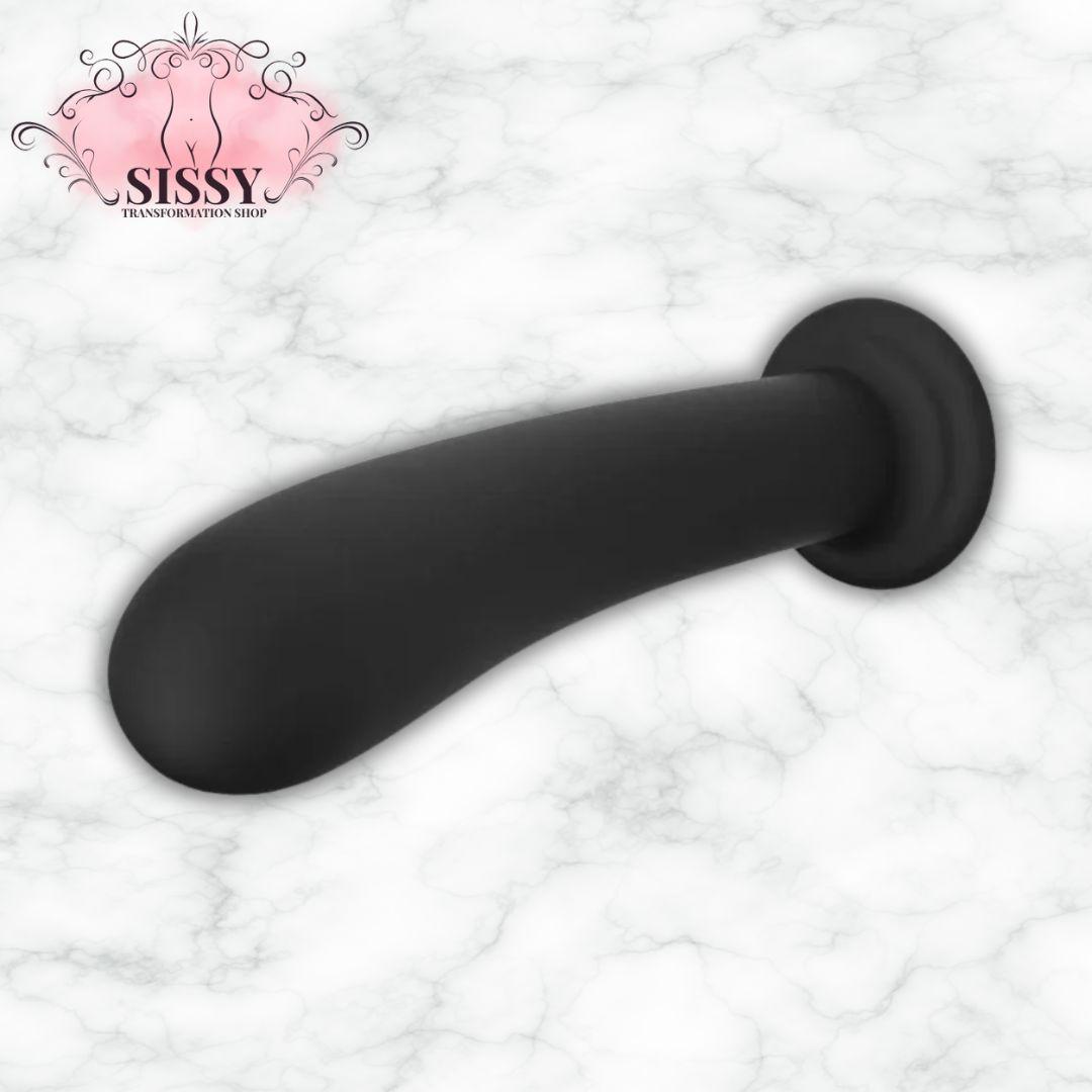 Plug anal initiation noir en silicone souple pour débutants vendu par Sissy Transformation Shop