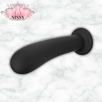 Plug anal initiation noir en silicone souple pour débutants vendu par Sissy Transformation Shop