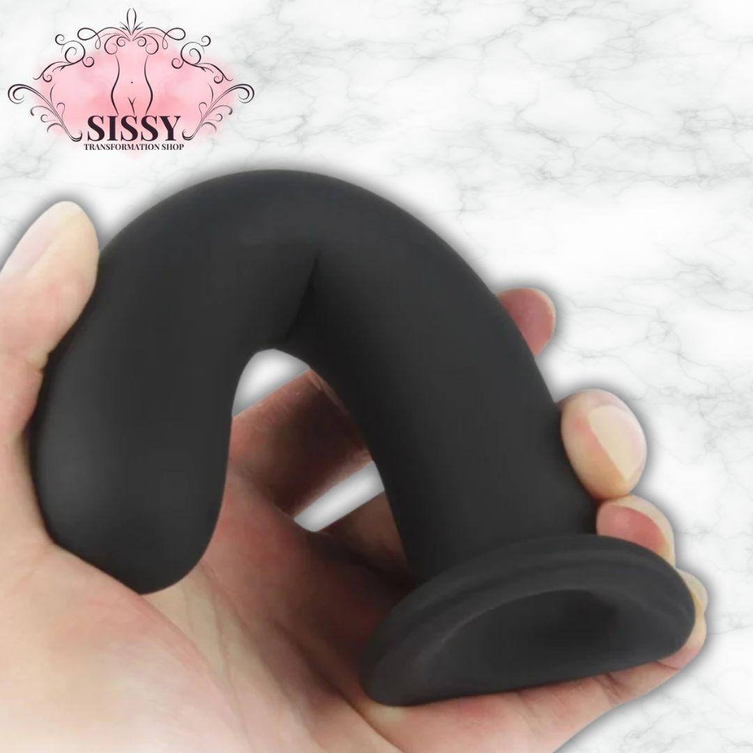 Plug anal initiation noir flexible pour débutants vendu par Sissy Transformation Shop