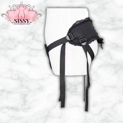 Harnais Strap-on Sissy Réglables en Dentelle avec sangles ajustables et design élégant
