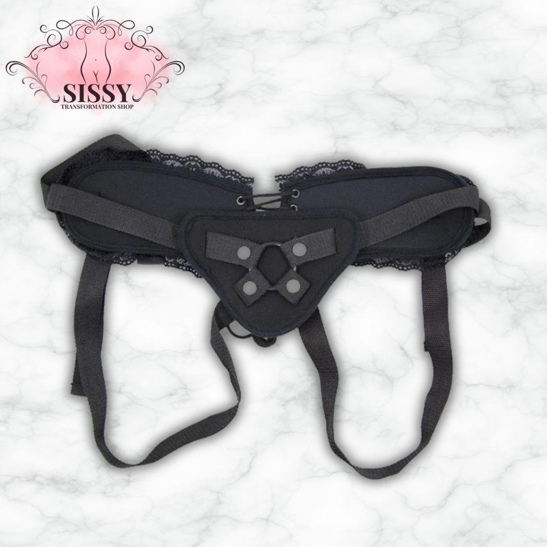 Strap-on Sissy Réglables en Dentelle, accessoire élégant avec des détails en dentelle pour un style unique
